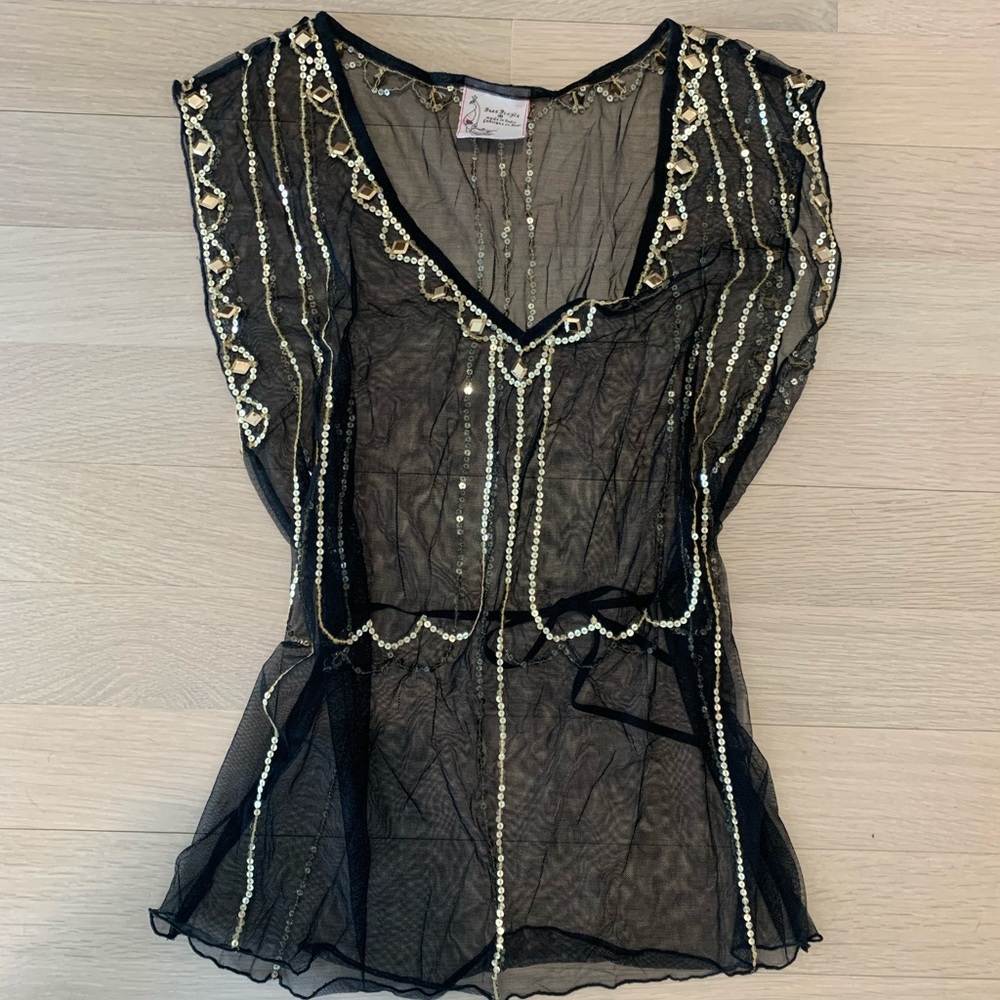 Free People mesh top
